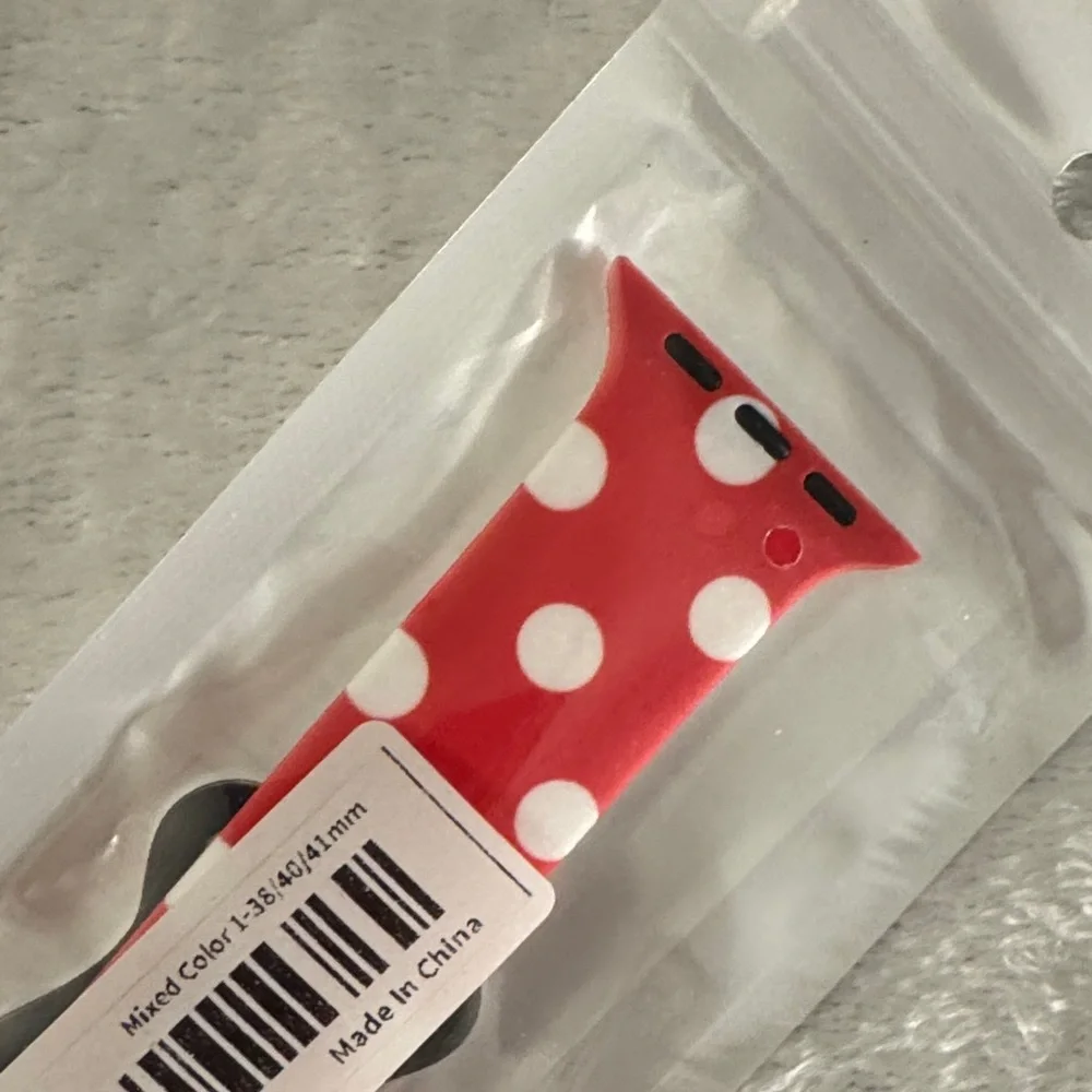 Red Polka Dot Watch Band for Apple Watch NEW - Picture 4 of 5